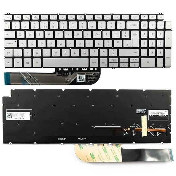 Dell Inspiron P102F (7500) Klavye Silver Işıklı ürün görseli 1