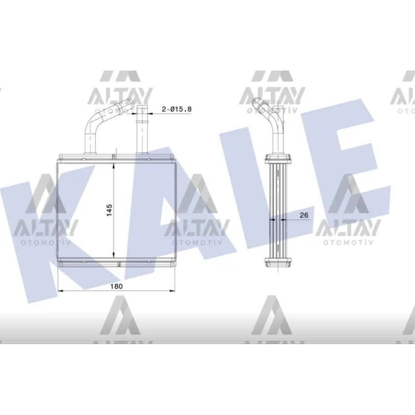 RADYATÖR KALORİFER 323 90-96 / 323 95-98 / (145x180x26) BRAZING ürün görseli 1