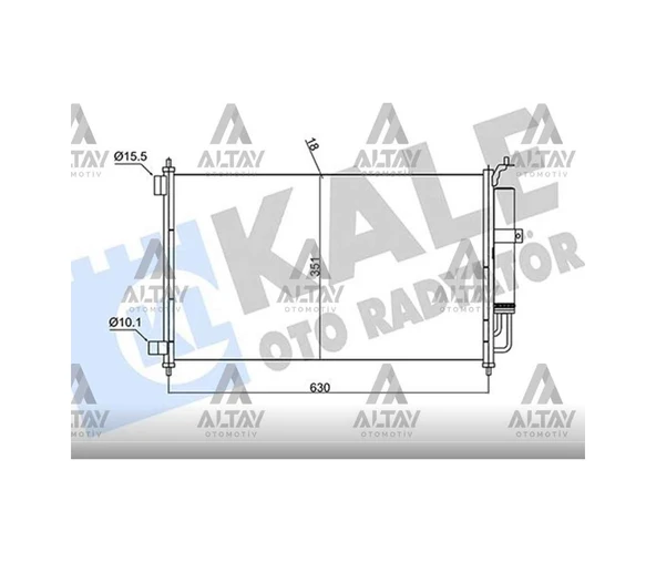 Radyatör Klima Mıcra 03-10 / Juke 10 / Note 07 Benzinli 630x348 ürün görseli 1