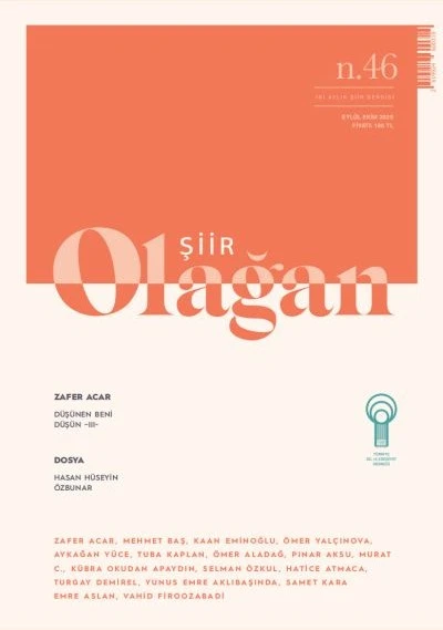 Olağan Şiir Dergi 46.Sayı Eylül-Ekim 2025 ürün görseli 1