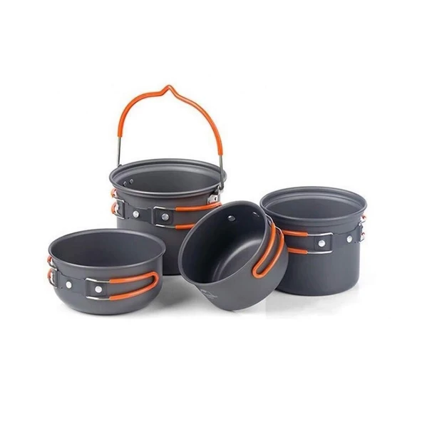 Naturehike 4in1 Ultralight 2-3 Kişilik Kamp Yemek Pişirme Seti ürün görseli 1