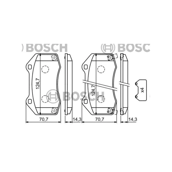 FREN BALATA CORSA D / CORSA E A16LES-A16LER-B16LER-Z16LER ÖN ürün görseli 1