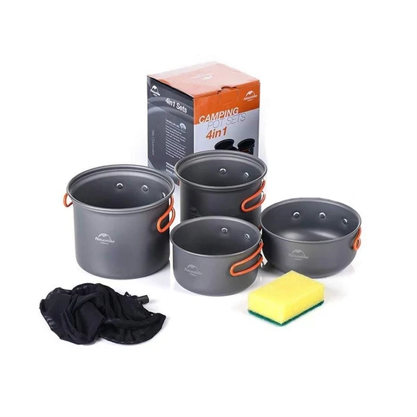 Naturehike 4in1 Kamp Yemek Pişirme Seti ürün görseli 1