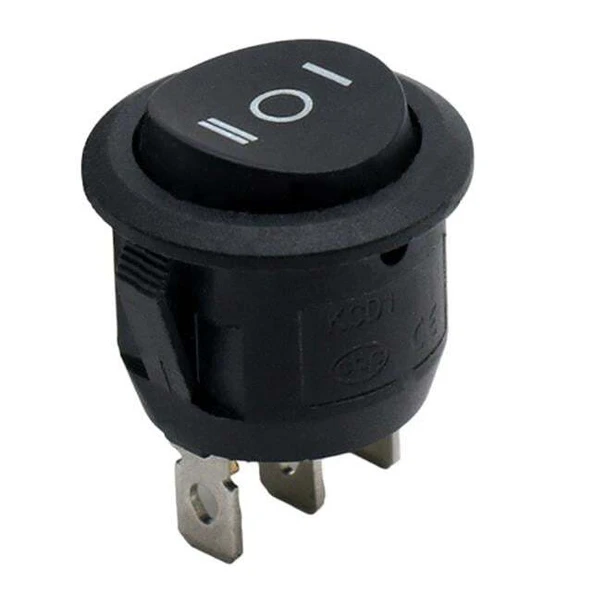 IC-134 Yuvarlak Işıksız On-Off-On 3P Anahtar ürün görseli 1