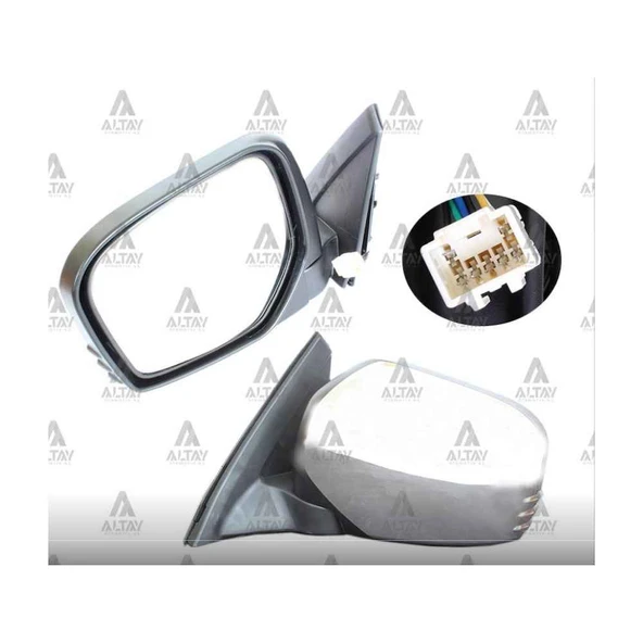 AYNA DIŞ DİKİZ L-200 06-14 ELEKTRİKLİ ISITMALI OTOMATİK KATLANIR KROM SOL ürün görseli 1