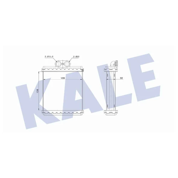 RADYATÖR KALORIFER VITARA 88-98 M-T/AT) BRAZING ürün görseli 1