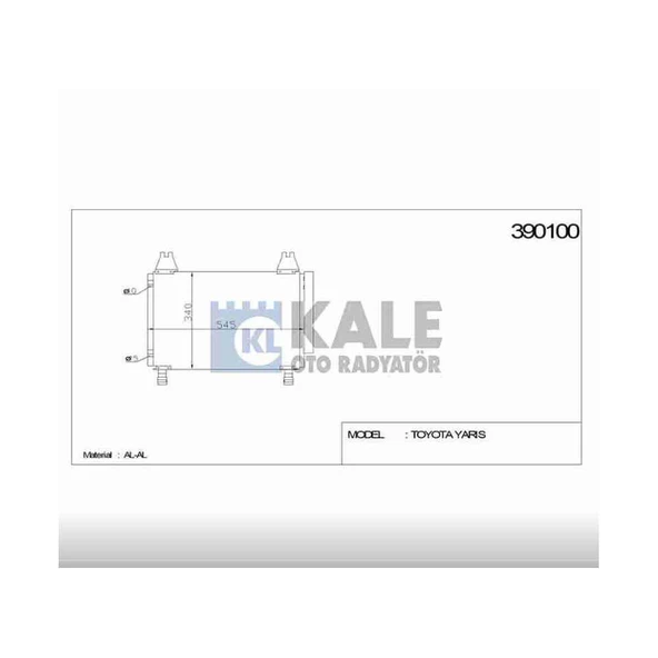 RADYATÖR KLİMA YARIS 06-12 BENZİNLİ ürün görseli 1