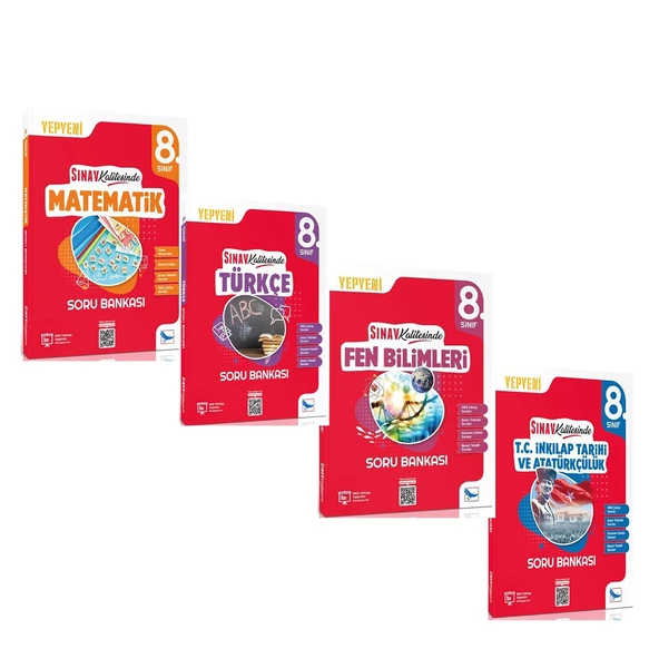 Sınav Yayınları 8. Sınıf Sınav Kalitesinde Soru Bankası Seti 4 Kitap ürün görseli 1