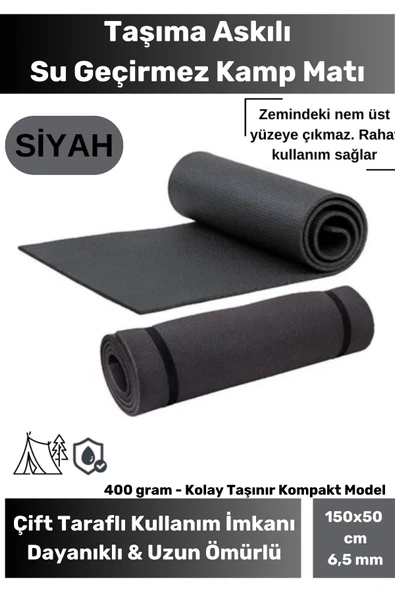 Taşıma Askılı Su Geçirmez Konforlu Kalın Rahat Çift Taraflı Kamp Zemin Çadır Uyku Matı Yer Minderi ürün görseli 1