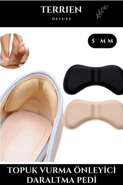 Deluxe Seri Ayakkabı Topuk Vurma Önleyici ve Daraltma Pedi 5mm Unisex Konforlu Destek Pratik Etkili ürün görseli 1