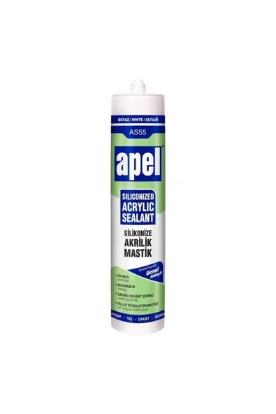 EYM Apel Silikonize Akrilik Mastik 500 Gr Beyaz ürün görseli 1