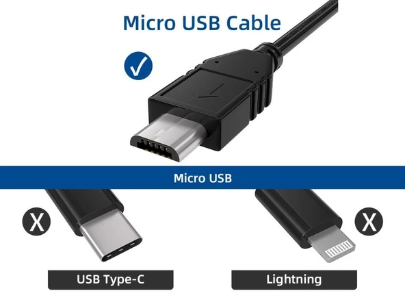 Micro Usb Kablo 50 cm 10 adet - Resim 3