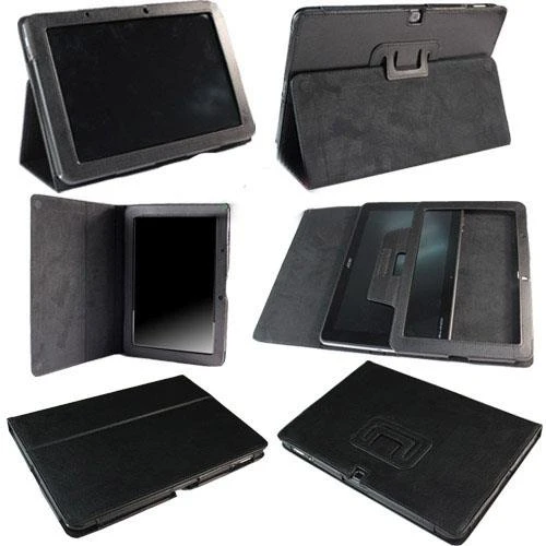 Acer Iconia Tab A700 ile Uyumlu Standlı Deri Kılıf Siyah Renk ürün görseli 1