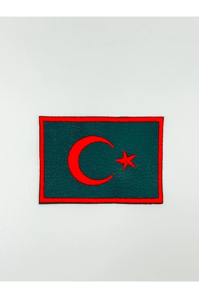 Atolye Luxora Türk Bayragı Desenli Yelek ve Ceket ,Sirt Patch, Yama ürün görseli 1