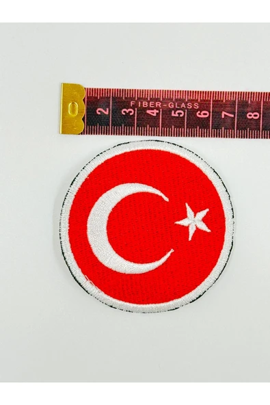 Atolye Luxora Türk Bayragi Desenli Yelek ve Ceket ,Sirt Patch, Yama ürün görseli 1