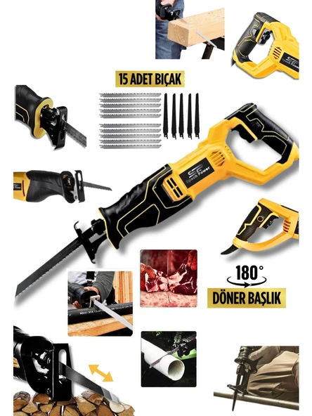 Devir Ayarlı 15 Bıçaklı Bakır Sargı Motor Tilki Kuyruğu Ahşap Metal Kemik Kesme Makinesi ürün görseli 1