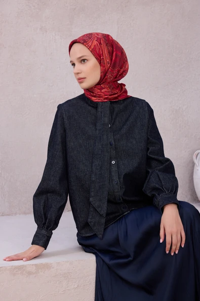 İpek Twill Eşarp 4202D01 - Resim 2