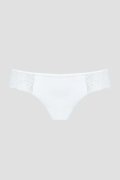 Ekru Lazer Kesim Dantelli String ürün görseli 1