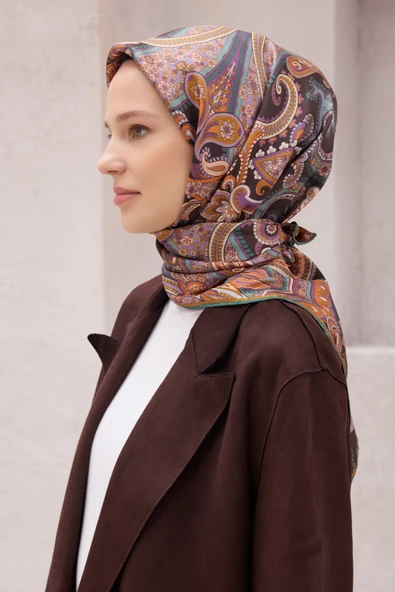 İpek Twill Eşarp 4202D01 - Resim 3