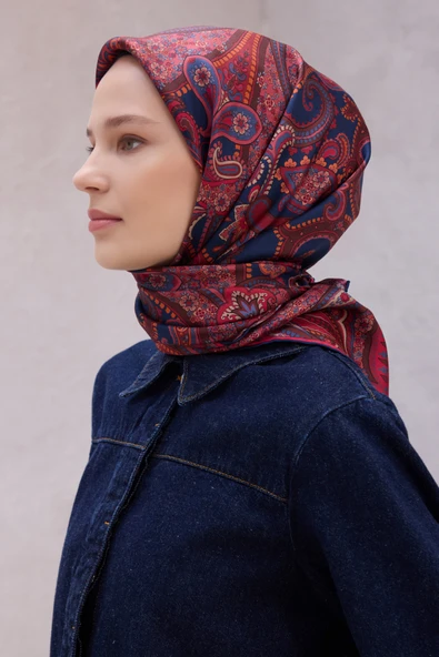 İpek Twill Eşarp 4202D01 - Resim 7