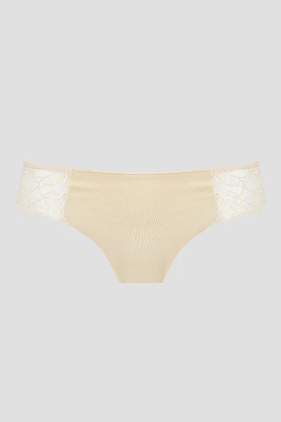 Ten Rengi Lazer Kesim Dantelli String ürün görseli 1