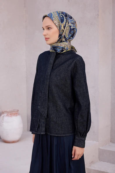 İpek Twill Eşarp 4202D01 - Resim 6