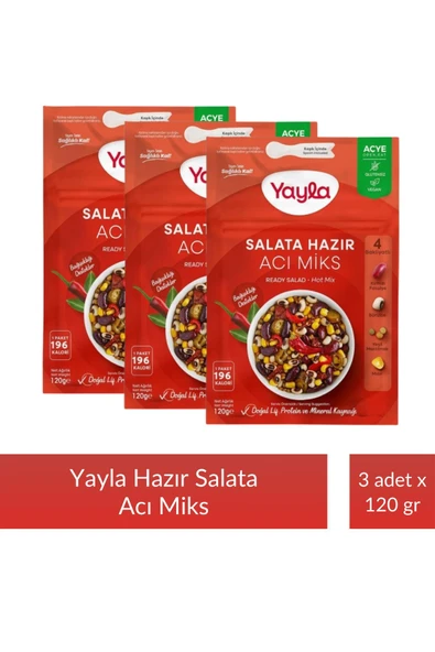 Salata Hazır Acı Miks 120 gr x 3 Adet ürün görseli 1