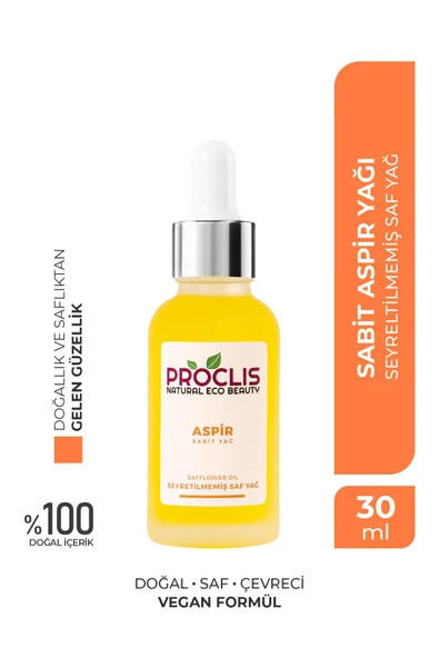 %100 Doğal Sabit Aspir Yağı 30 ml ürün görseli 1