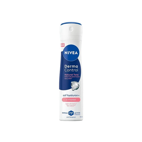 Nivea Derma Control Natural Tone 72h Terleme Karşıtı Deodorant 150 ml ürün görseli 1