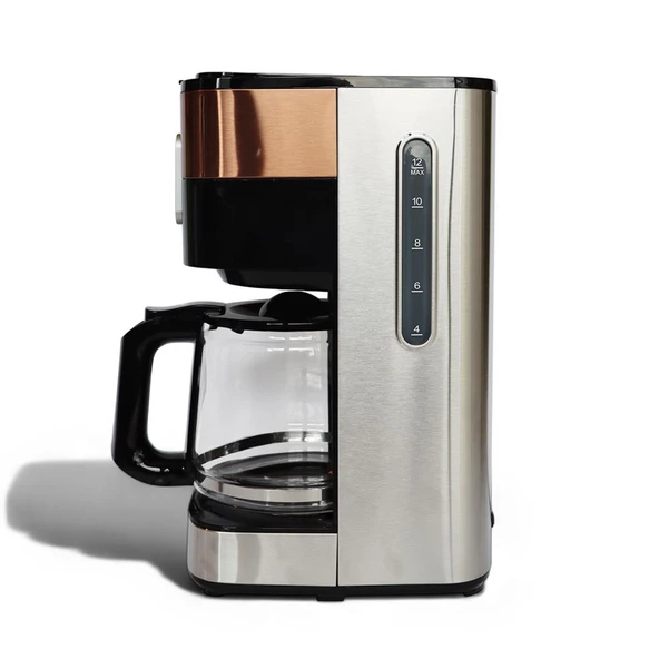 Any Morning SH21615S Dokunmatik Ekranlı Zaman ve Aroma Ayarlı Filtre Kahve Makinesi Bakır Rengi - Resim 2