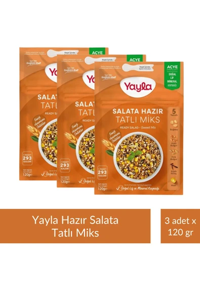 Salata Hazır Tatlı Miks 120 gr x 3 Adet ürün görseli 1