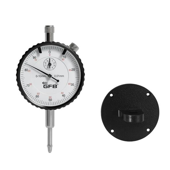 Mekanik Analog İbreli Kulaklı Komparatör Saati 0.1 mm-10 mm Mekanik Kadranlı Çevrimli Ölçüm Ayaksız ürün görseli 1