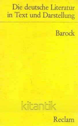 Dıe Deutsche Literatur An Text Und Darstellung - Barock (1975 Yılı İlk Baskısı) ürün görseli 1