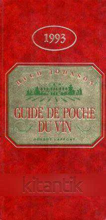 Hugh Johnson Guide De Poche Du Vin - 1993 Yılı Deri Ciltli, Renkli, Haritaları ile İlk Baskısı ürün görseli 1