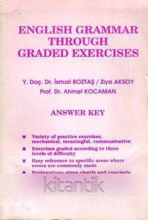 ENGLISH GRAMMAR THROUGH GRADED EXERCISES / ANSWER KEY ürün görseli 1