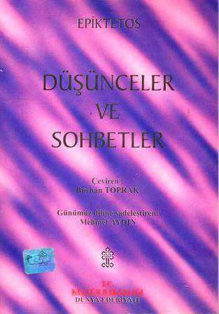 Epiktetos Düşünceler ve Sohbetler - Burhan Toprak, Mehmet Aydın Çevirisi - 1999 Yılı İlk Baskısı ürün görseli 1