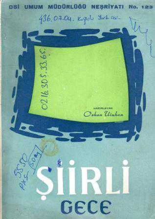 Şiirli Gece (İmzalı, İthaflı) - 1963 Yılı İlk Baskısı ürün görseli 1