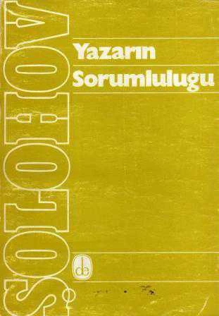Yazarın Sorumluluğu - 1983 Yılı İlk Baskısı ürün görseli 1