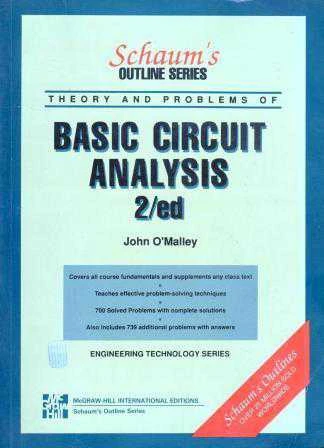 Achaum's Outline Series Theory and Problems Of Basic Circuit Analysis 2/ED ürün görseli 1