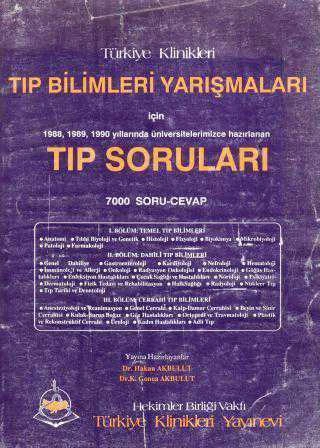 Türkiye Klinikleri Tıp Bilimleri Yarışmaları Tıp Soruları 7000 Soru-Cevap ürün görseli 1