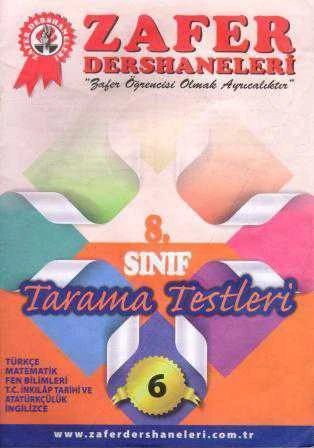 Zafer Dersaneleri 8. Sınıf Tarama Testleri ürün görseli 1