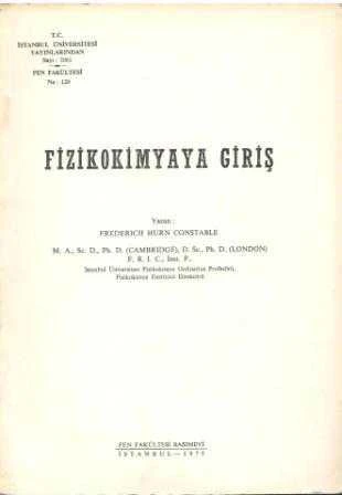 Fizikokimyaya Giriş - 1975 Yılı İlk Baskısı ürün görseli 1