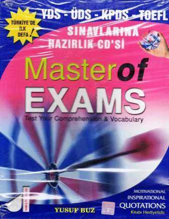 YDS-ÜDS-KPDS-TOEFL Sınavlarına Hazırlık CD'si Master Of Exams / Test Your Comprhension & Vocabulary ürün görseli 1