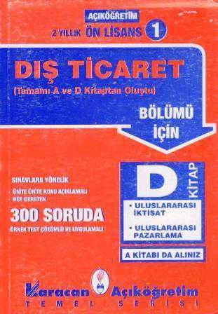 AÖF Önlisans Dış Ticaret Bölümü İçin D Kitabı ürün görseli 1