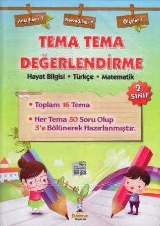 2. Sınıf Tema Tema Değerlendirme (Hayat Bil.-Türkçe-Matema)-Toplam 16 Tema -Her Tema 50 Soru Olup 3'e Bölünerek Hazırlanmıştır ürün görseli 1