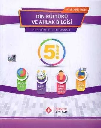5. Sınıf Din Kültürü ve Ahlak Bilgisi Konu Özetli Soru Bankası (Kolaydan Zora - Günlük Ödev - Beceri Temelli Sorular - Akıllı Tahyaya Uyumlu) ürün görseli 1