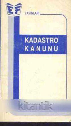 Kadastro Kanunu / 1988 Yılı İlk Baskısı ürün görseli 1