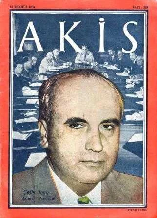 Akis Dergisi Yıl: 1960 Sayı: 308 / Şefik İnan - Hükümet Programı ürün görseli 1