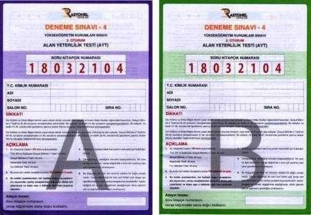 Rasyonel Yüksek Öğretim Kuruları Deneme Sınavı 4 / 2. Oturum AYT A ve B Kitapçığı (2 Kitap Takım) ürün görseli 1