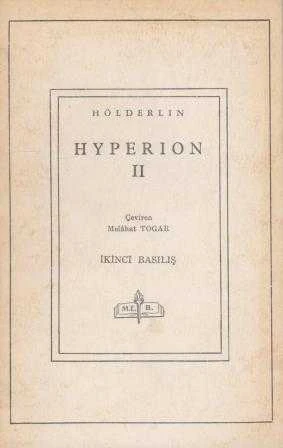 MEB Dünya Edebiyatından Klasikler / Hyperion II (1965 Yılı İkinci Baskısı) / Melahat Togar Çevirisi ürün görseli 1